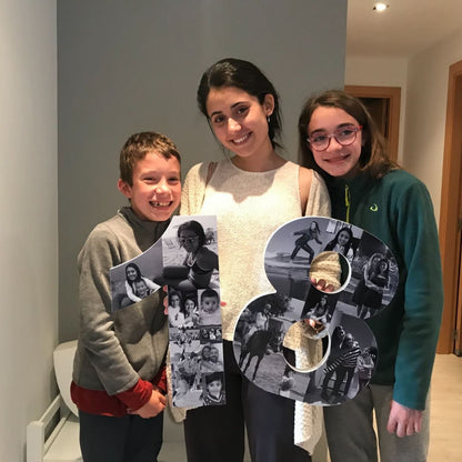 Número 18 con fotografías para cumpleaños - Picletters
