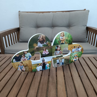 Corazones enlazados con fotos en 3D - Picletters