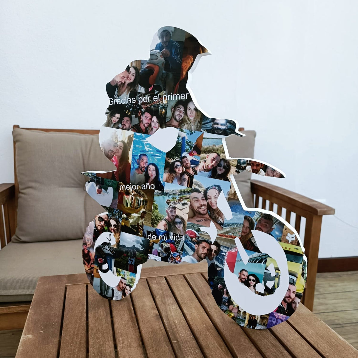 Moto con fotos en 3D - Picletters
