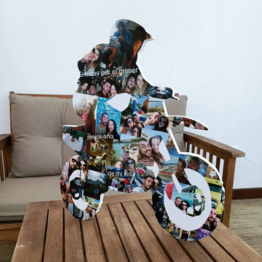 Moto con fotos en 3D - Picletters