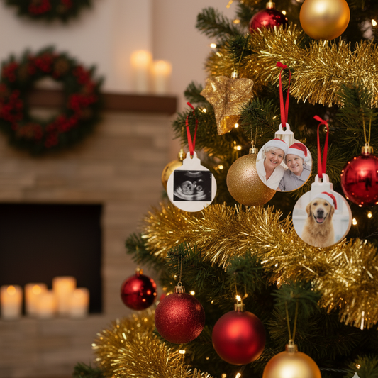 Bolas de Navidad personalizadas colgadas del árbol - Picletters