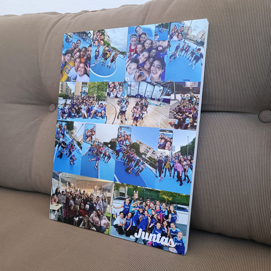 Panel con fotos y dedicatoria personalizada - Picletters