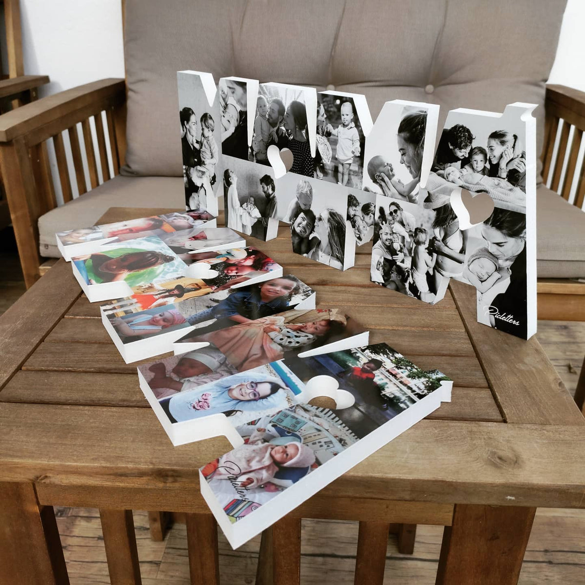Mamá con fotografías en color regalo Día de la Madre - Picletters