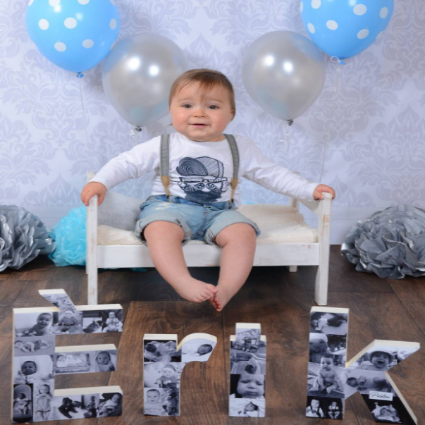 Letra individual con fotografías para decoración - Picletters
