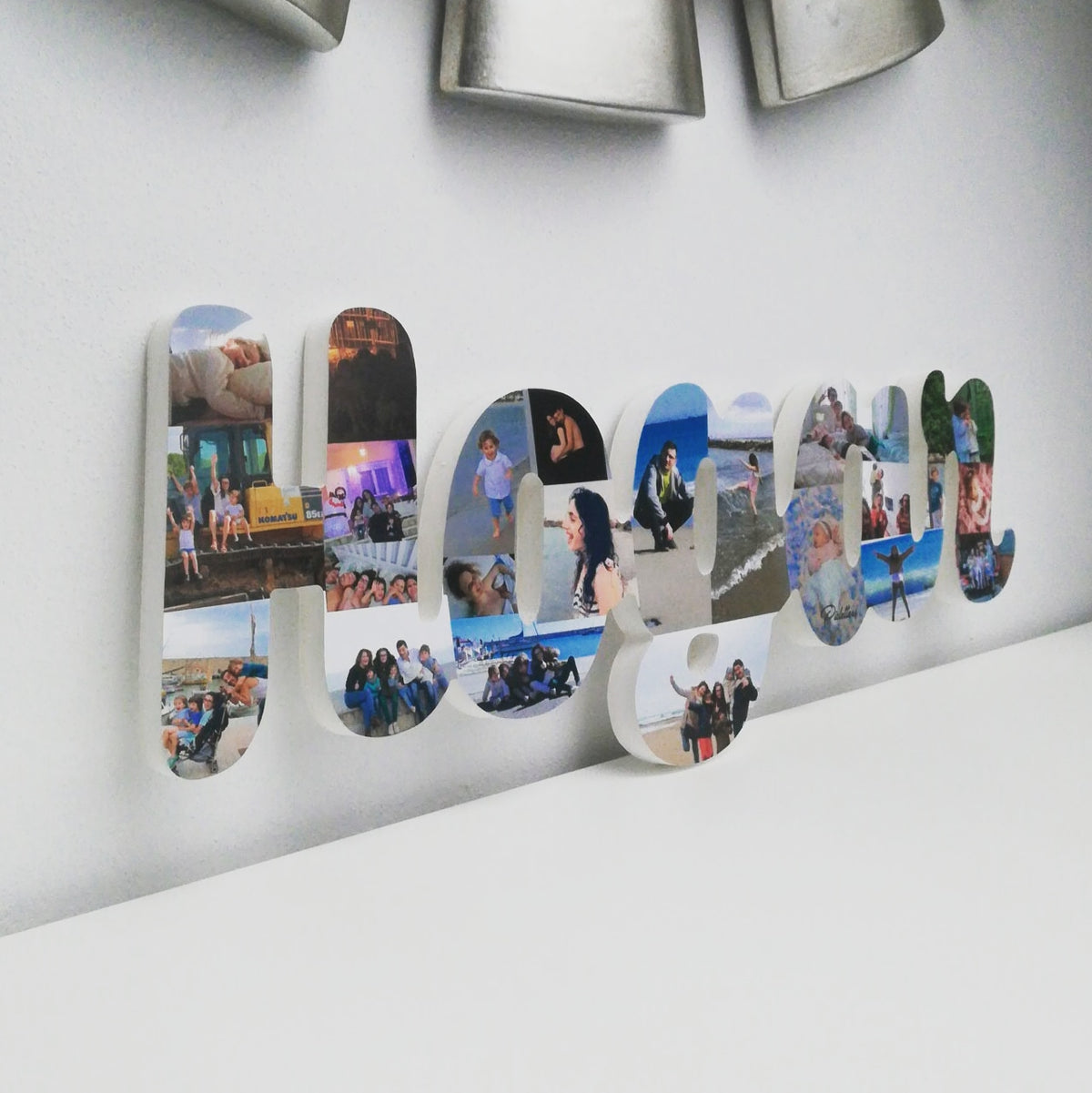 Letrero Hogar con fotos en 3D - Picletters