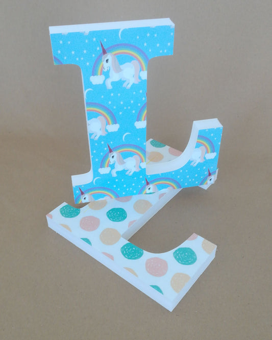 Letras estampadas en 3D de 20 cm - Picletters