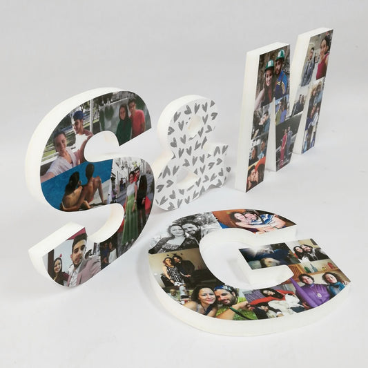 Pack de 3 iniciales con fotos en 3D - Picletters