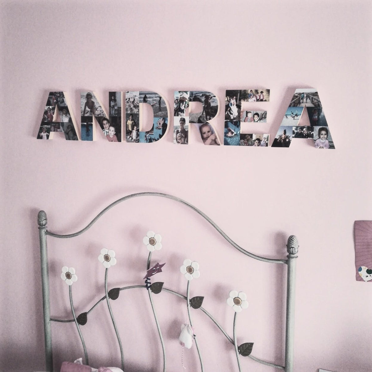 Letras con fotografías ejemplo de nombre personalizado - Picletters
