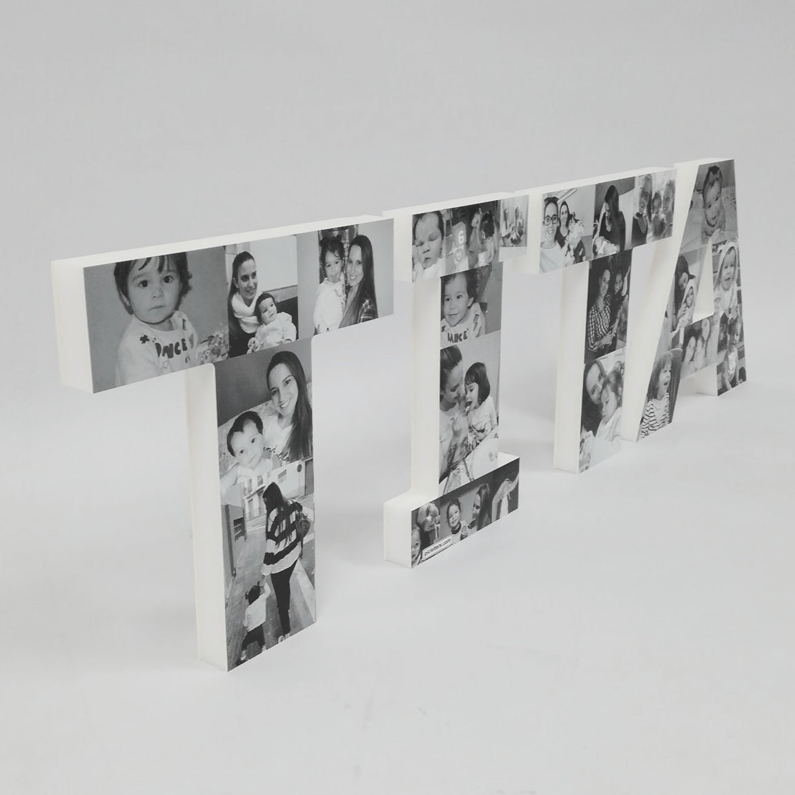 Letrero TITA con fotos en 3D - Picletters