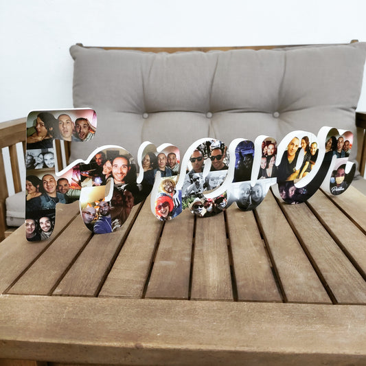 Letrero Forever con fotos en 3D - Picletters