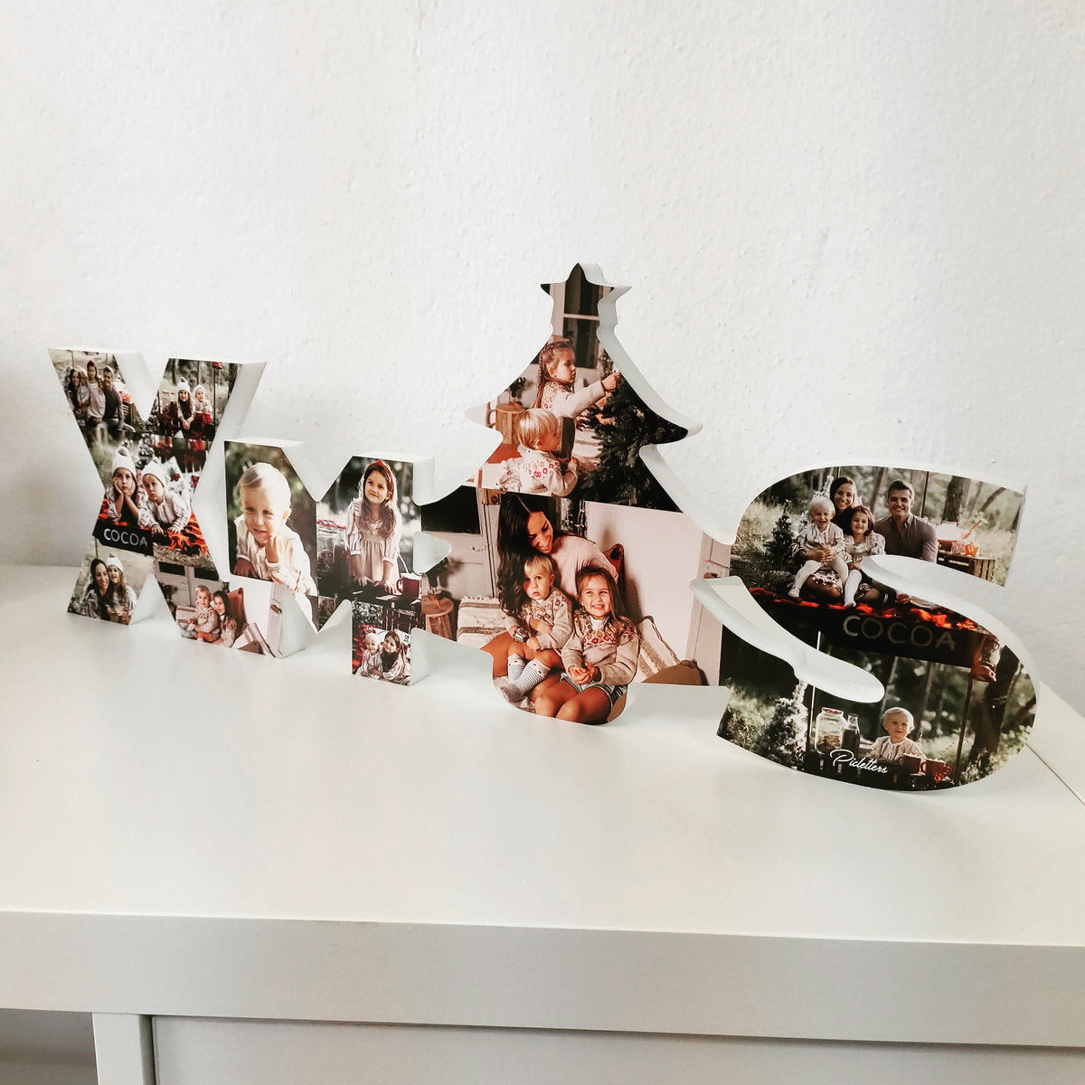 Letrero XMTS con fotos en 3D - Picletters