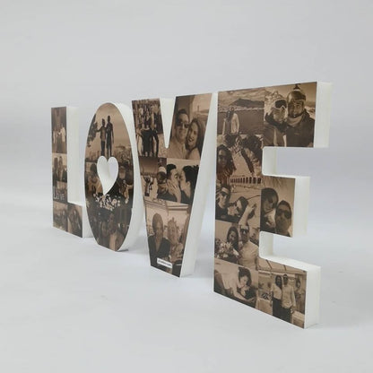 Letras LOVE sueltas con fotos para aniversario - Picletters