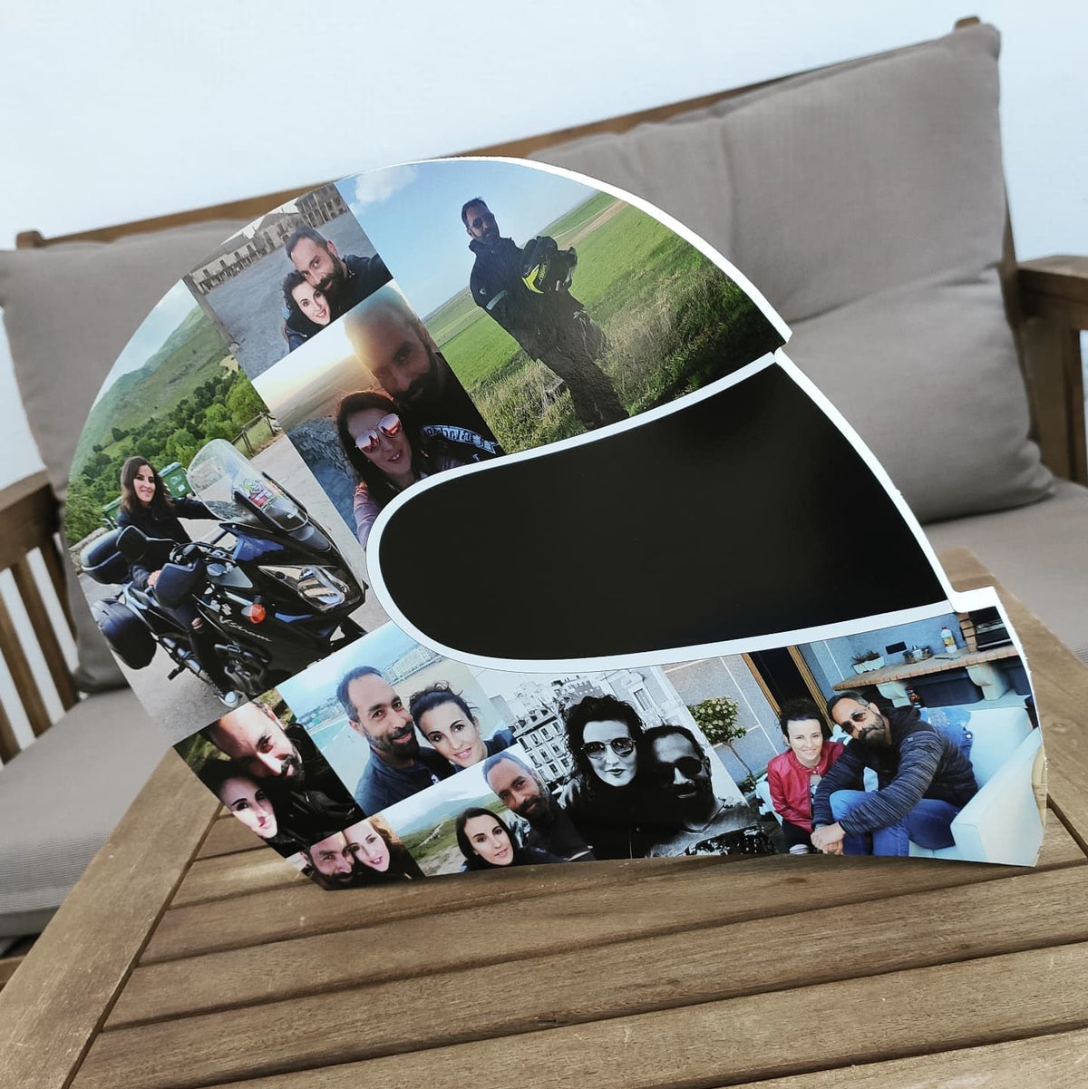 Casco de moto de carretera con fotos en 3D - Picletters
